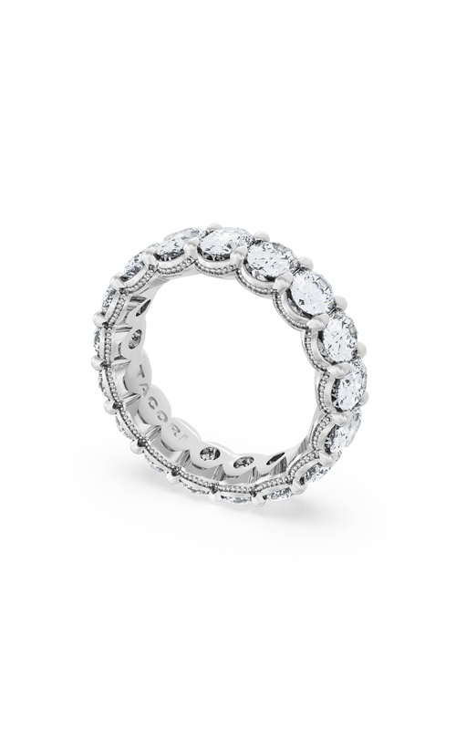 Oval Cut Diamond Eternity Band in 18kt White Gold