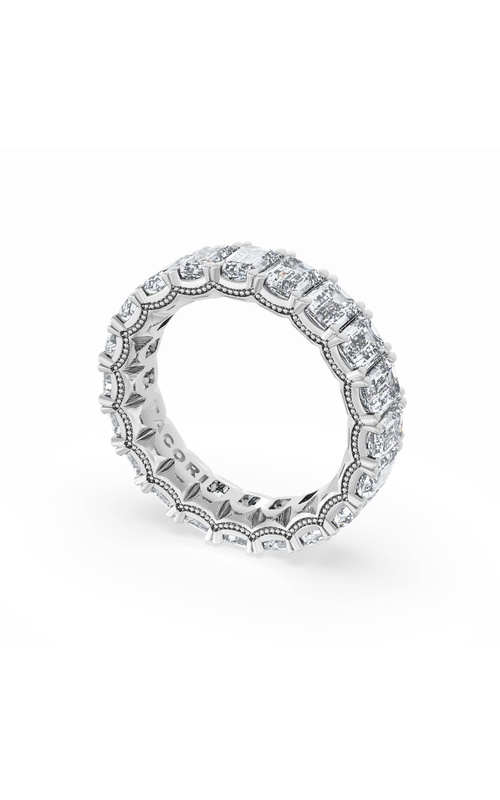 Emerald Cut Diamond Eternity Band in 18kt White Gold