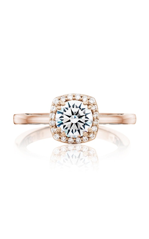 TACORI Coastal Crescent Halo Round Engagement Ring P101CU6FPK