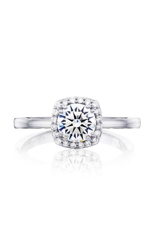 TACORI Coastal Crescent Halo Round Engagement Ring P101CU6FW