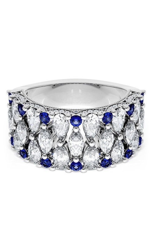 TACORI Classic Crescent  18K White Gold Wedding Band HT269375BS112W