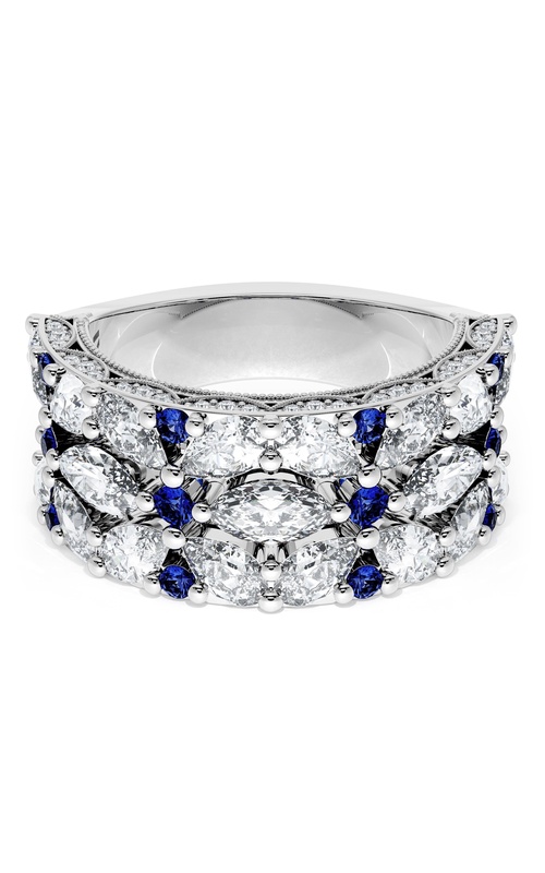 TACORI Classic Crescent  18K White Gold Wedding Band HT269475BS112W