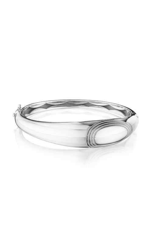 Silver Domed Bangle