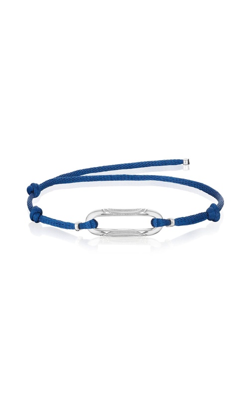 Link Bracelet on Blue Cord