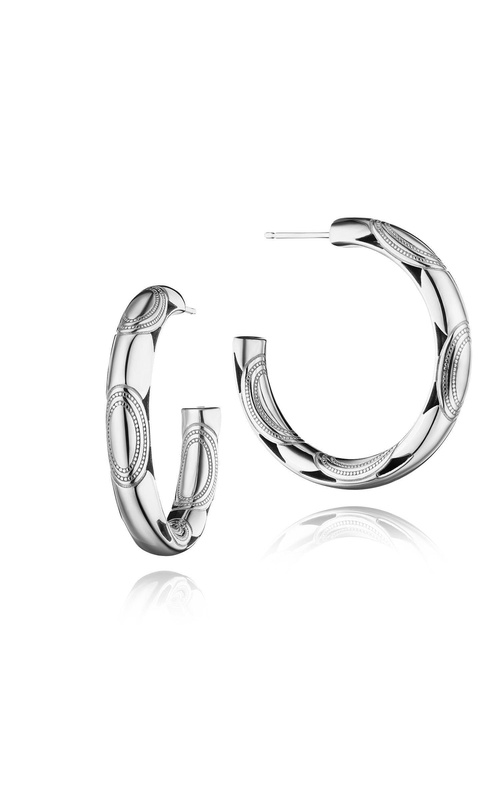 Silver Chunky Hoop