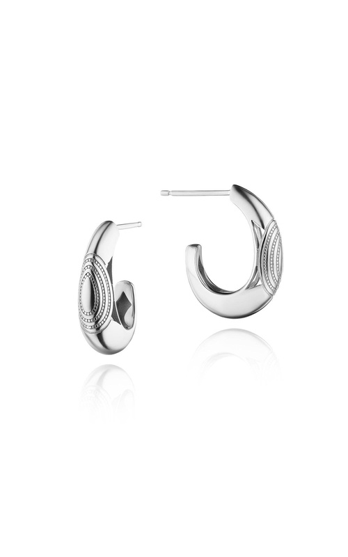 Silver Small Tapered Hoop