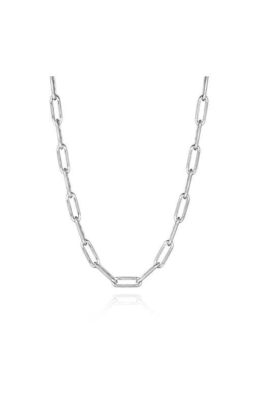 Silver Large Link Necklace