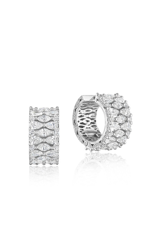 Geometric Earring in Platinum