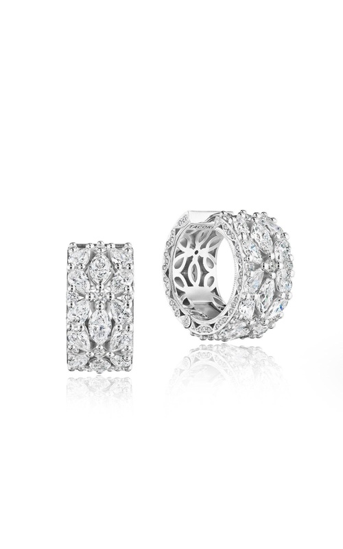 Floral Earring in Platinum