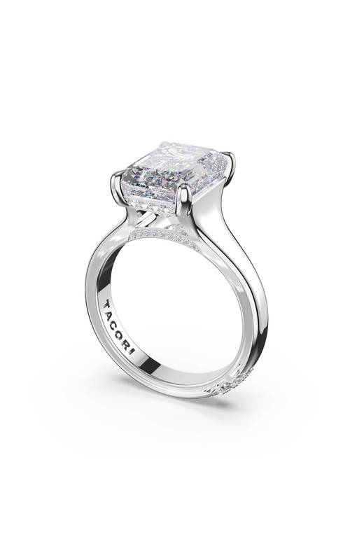 Emerald Solitaire Engagement Ring