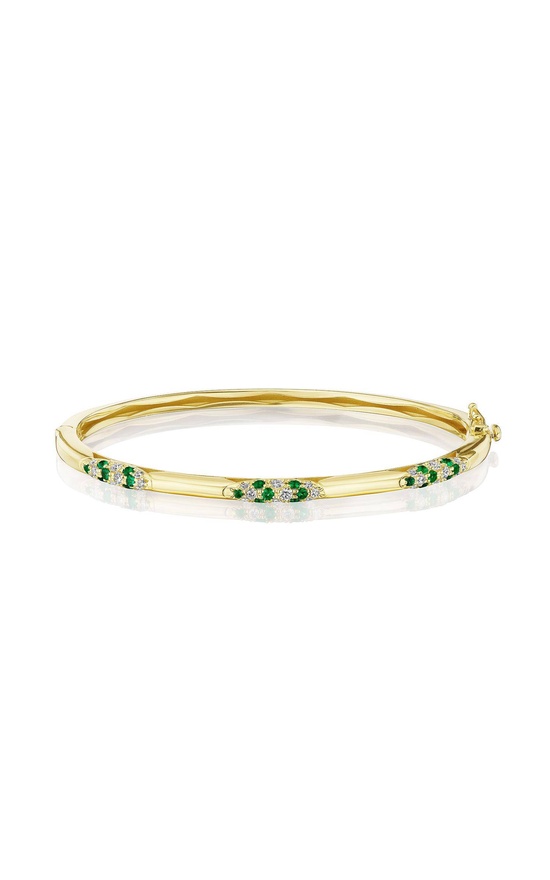 Bangle, Pulse Diamond & Emerald, 3.25mm