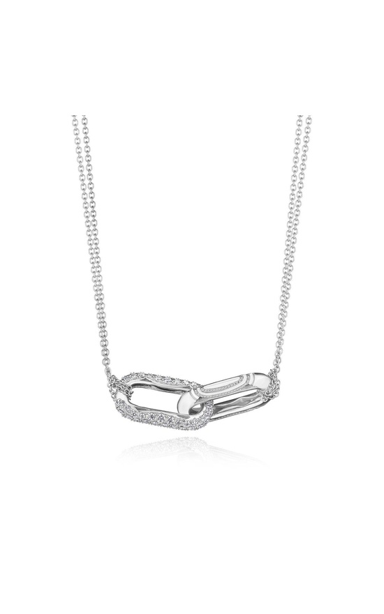 Double Link Pendant, Diamond
