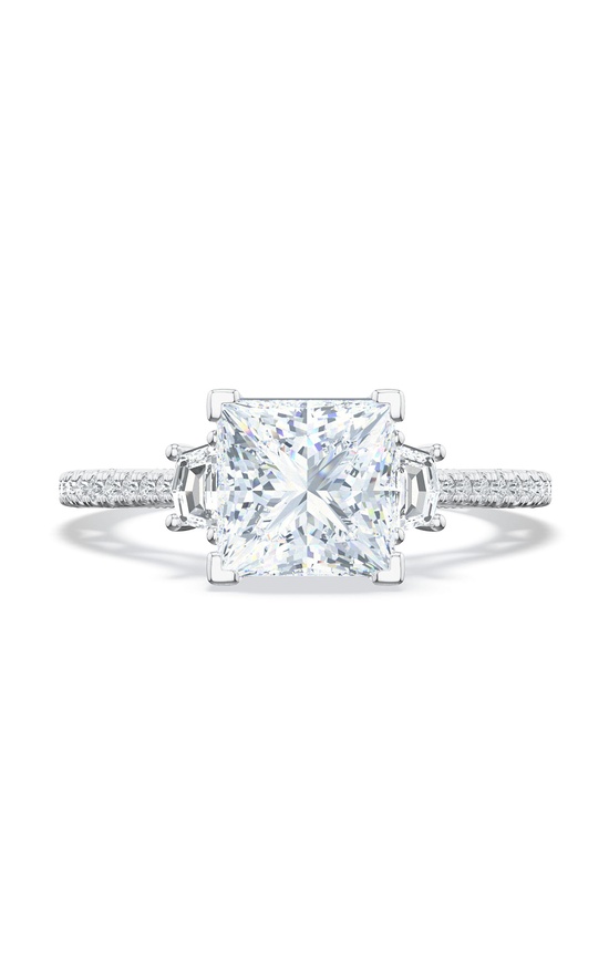 Princess 3-Stone Engagement Ring
