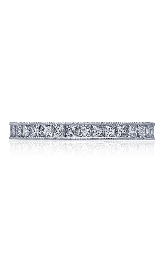 Channel Set Princess Wedding Band
