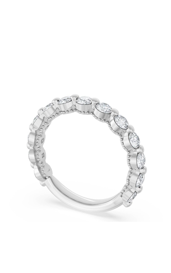 Round Diamond Wedding Band, 3.40mm