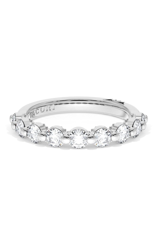 Round Diamond Wedding Band, 3.40mm