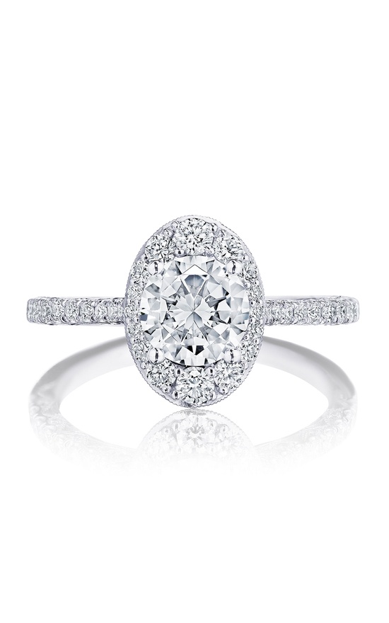 TACORI Petite Crescent Engagement Ring HT2576RDOV65
