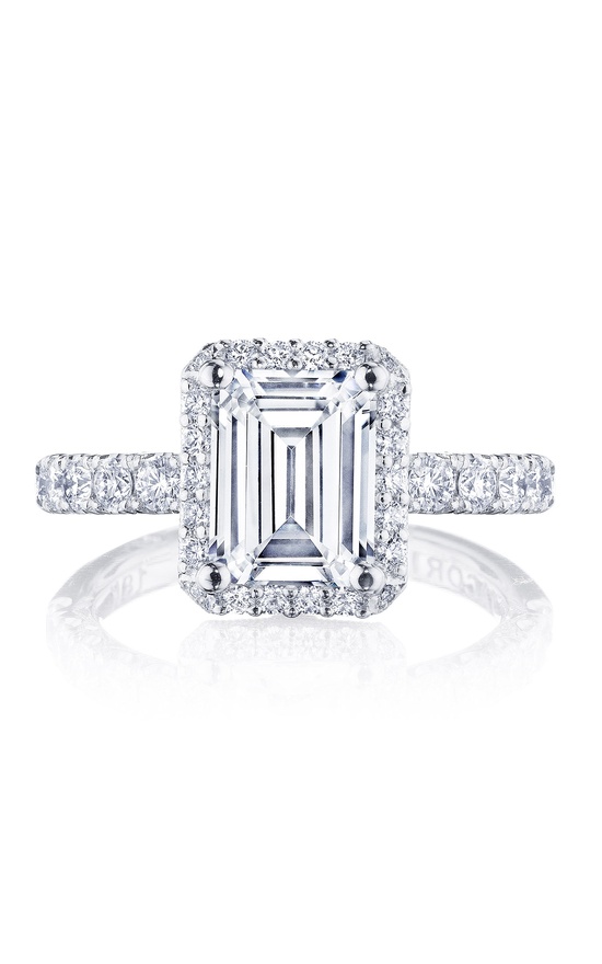 TACORI Petite Crescent Engagement Ring HT257225EC85X65W