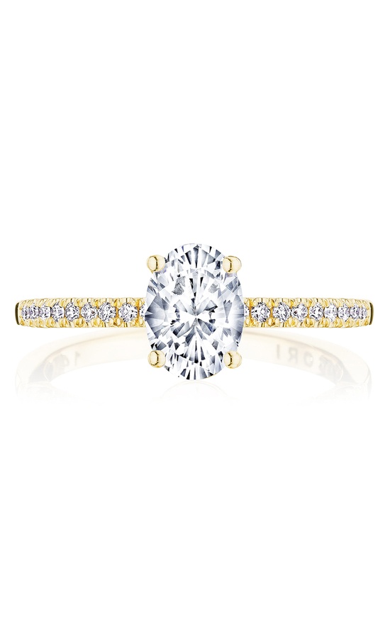 TACORI Sculpted Crescent Engagement Ring P104OV75X55FY