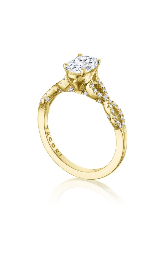 TACORI Sculpted Crescent Engagement Ring P105OV75X55FY