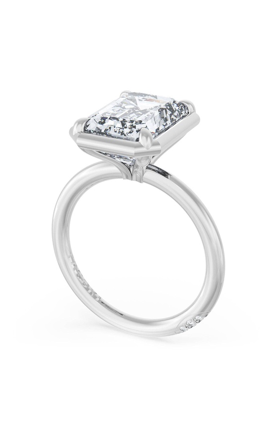 Emerald Solitaire Engagement Ring