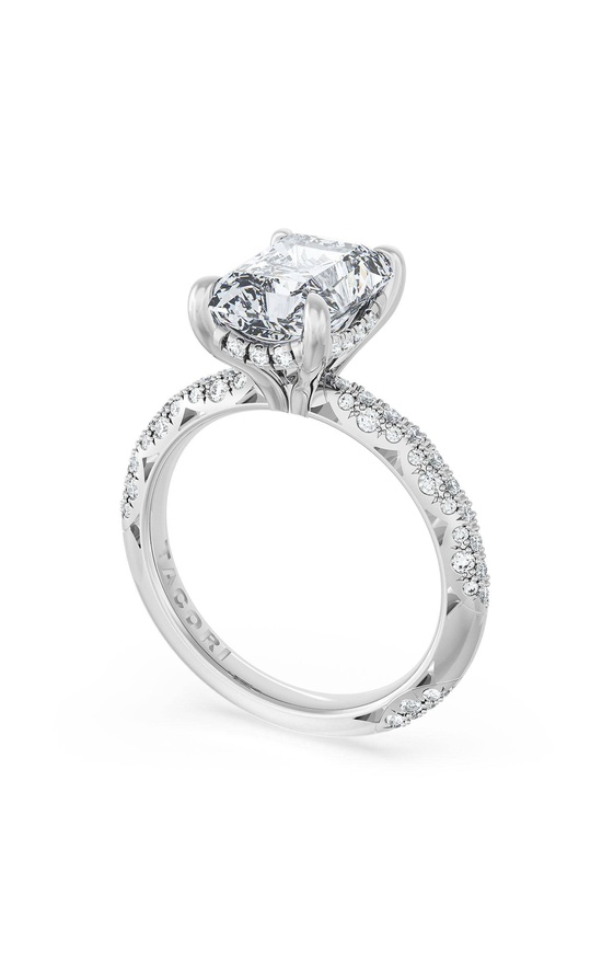 Radiant Bloom Engagement Ring