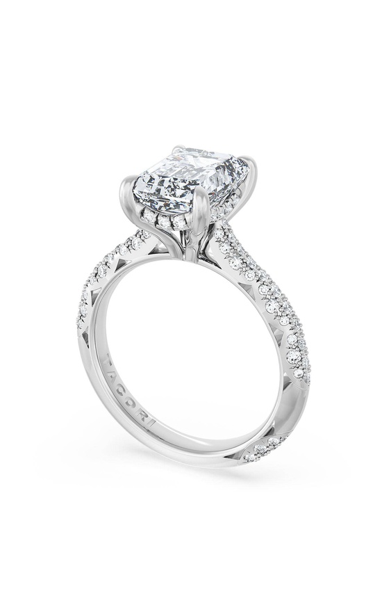 Emerald Bloom Engagement Ring