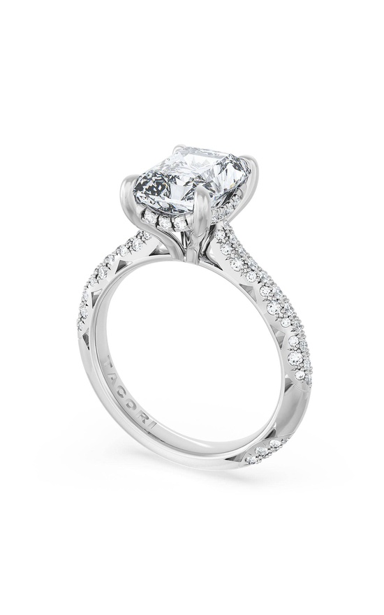 Radiant Bloom Engagement Ring