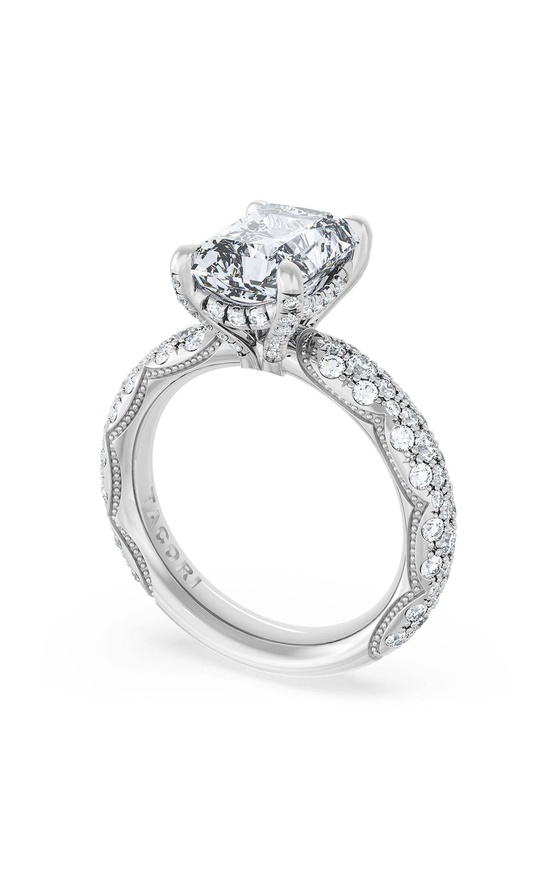 Radiant Bloom Engagement Ring