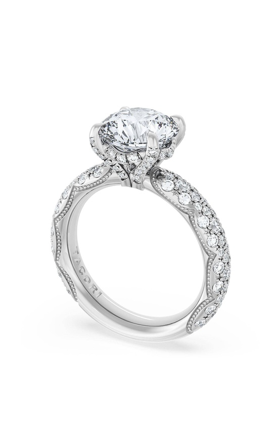 Round Bloom Engagement Ring