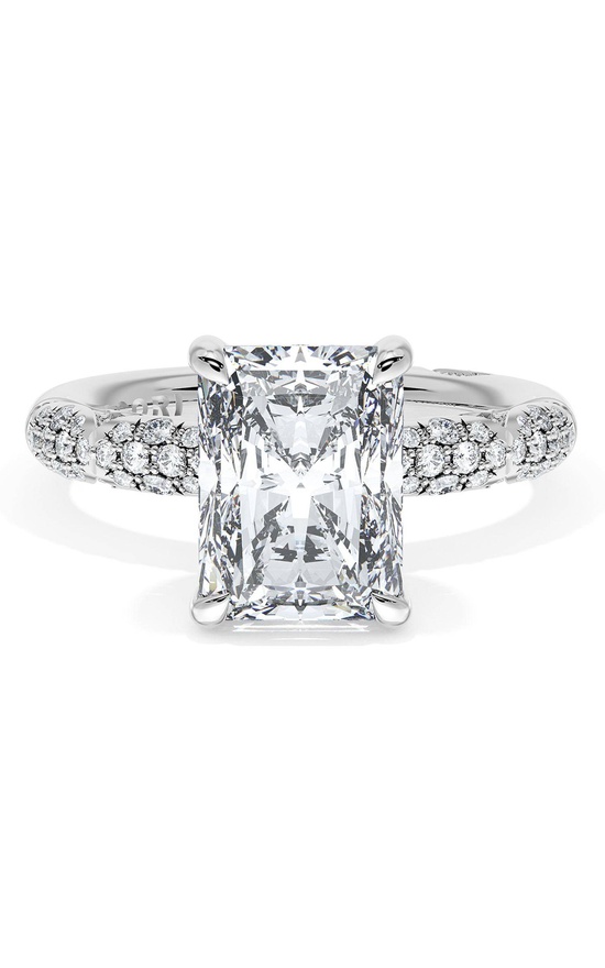 Radiant Bloom Engagement Ring