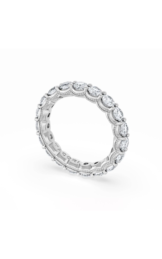 Round Cut Diamond Eternity Band in 18kt White Gold