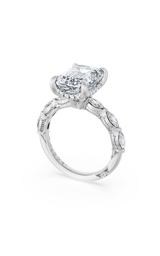 Emerald Solitaire Engagement Ring
