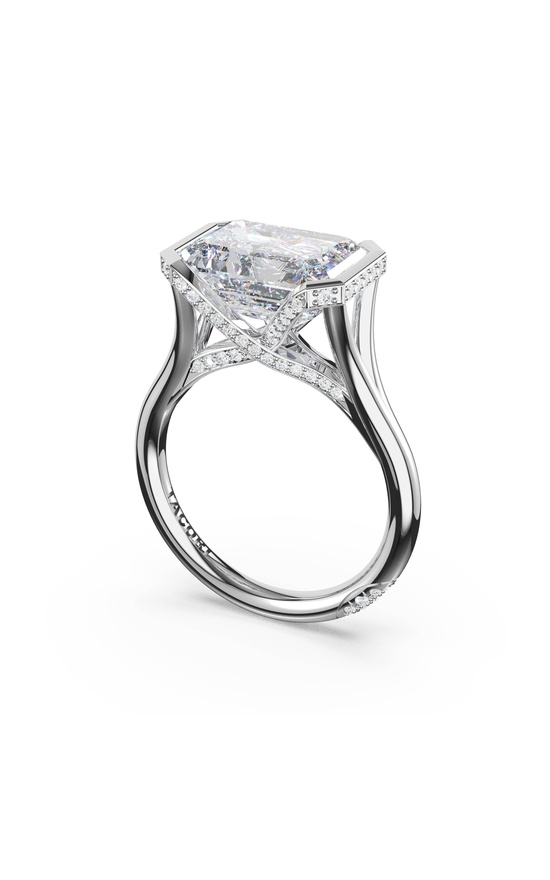 Emerald Solitaire Engagement Ring