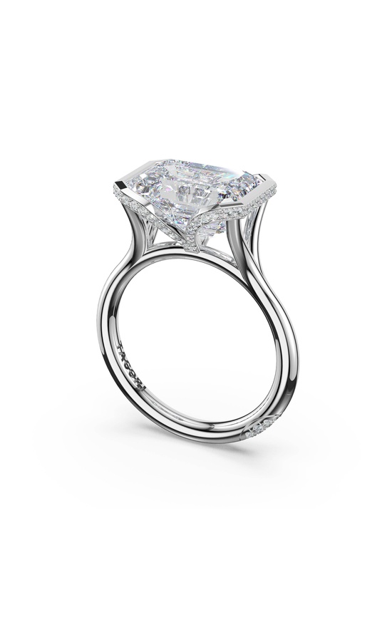 Emerald Solitaire Engagement Ring