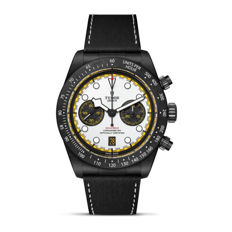 Black Bay Chrono 42mm Hybrid Leather-Rubber M79377KN-0003