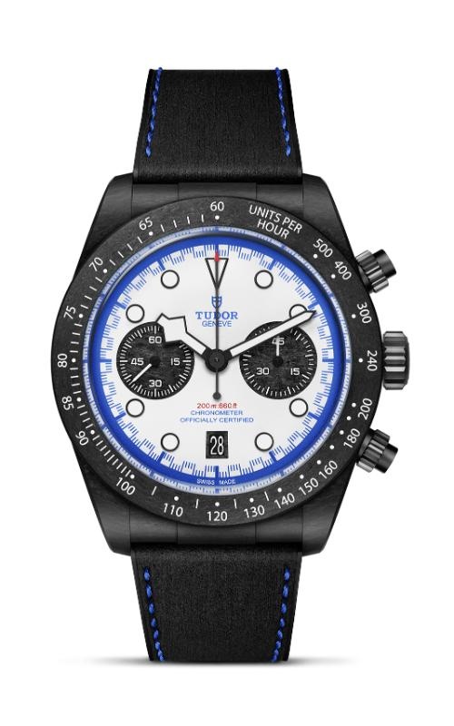 Black Bay Chrono 42mm Hybrid Leather-Rubber M79377KN-0001