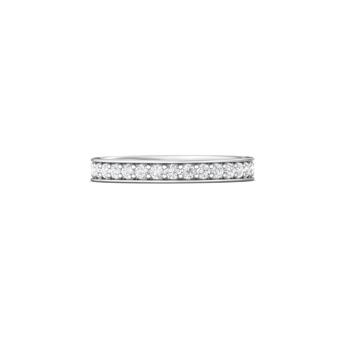Martin Flyer Eternity Wedding Band DWBFM3PL-1.00-F