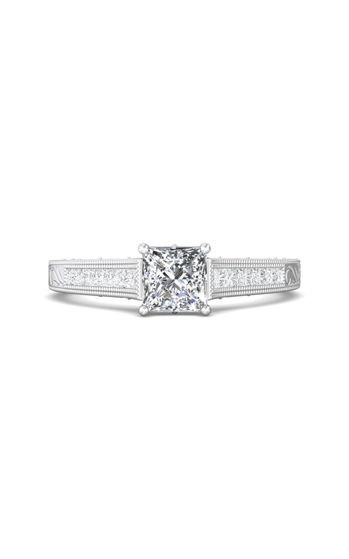 Martin Flyer Engagement Ring Vintage VC03Q-AENG-C-5.5PC  - 14K White Gold