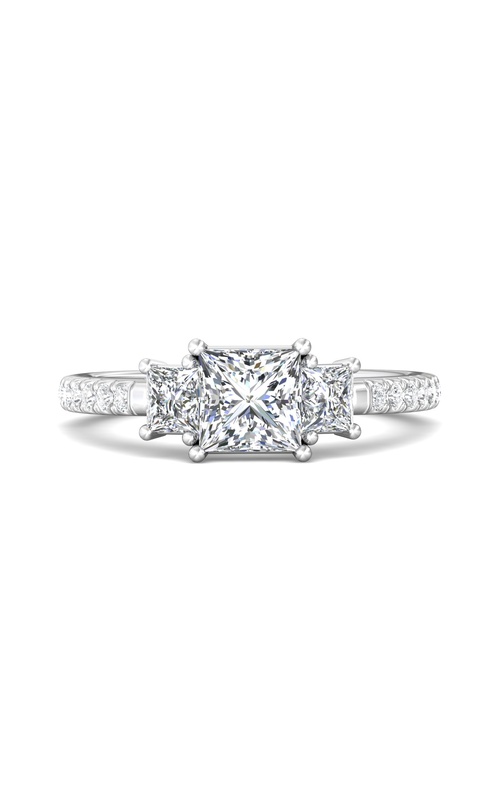 Martin Flyer Three Stone Engagement Ring VT07Q-C-5.5PC
