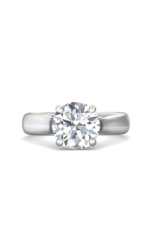 Martin Flyer Engagement Ring Solitaire DERS01LQ-9.0RD  - 14K White Gold