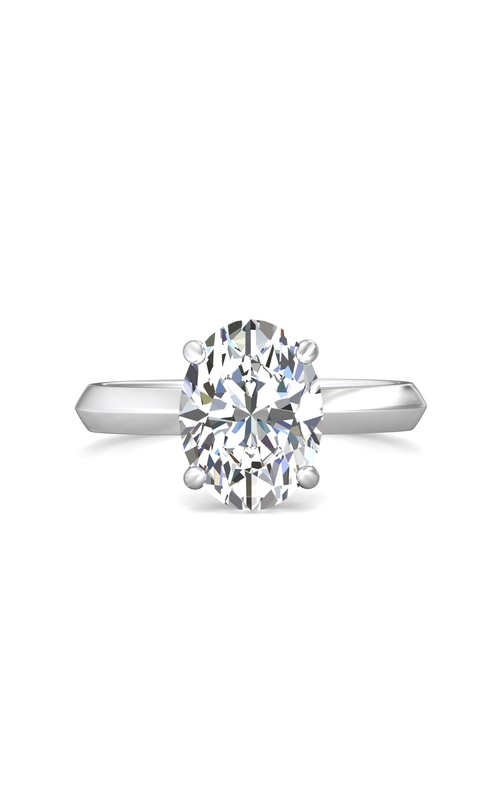 Martin Flyer Engagement Ring Solitaire DERS35OVRQ-2.6-F-10.9X8.2OV  - 14K White Gold