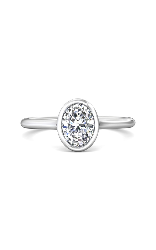 Martin Flyer Engagement Ring Solitaire DERS33XSOVQ-8X6OV  - 14K White Gold