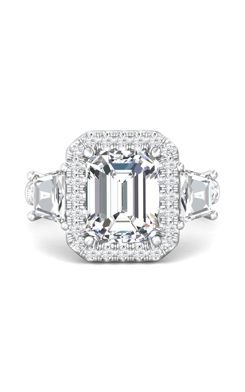 Martin Flyer Engagement Ring Encore VT12SSTQ-D-10X8EC  - 14K White Gold