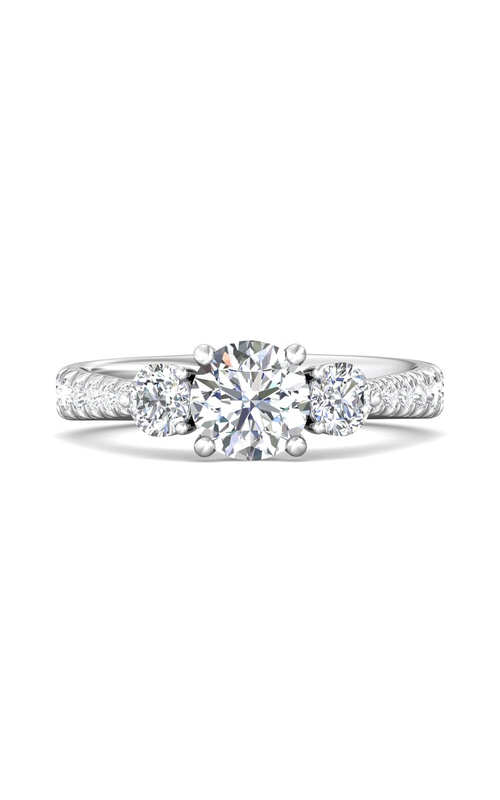 Martin Flyer Three Stone Engagement Ring DERT04SRQ-F-6.5RD