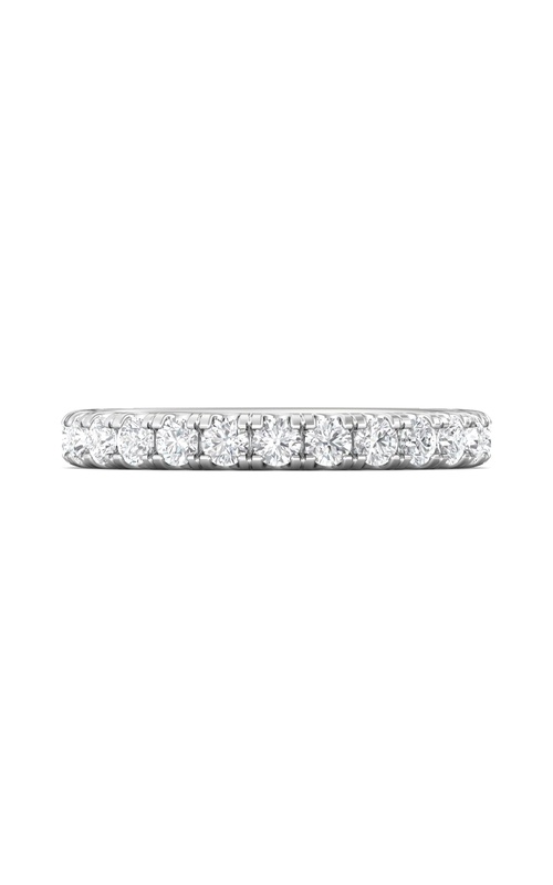 Martin Flyer Wedding Band Micropave DWBM4Q-.75-1-F  - 14K White Gold