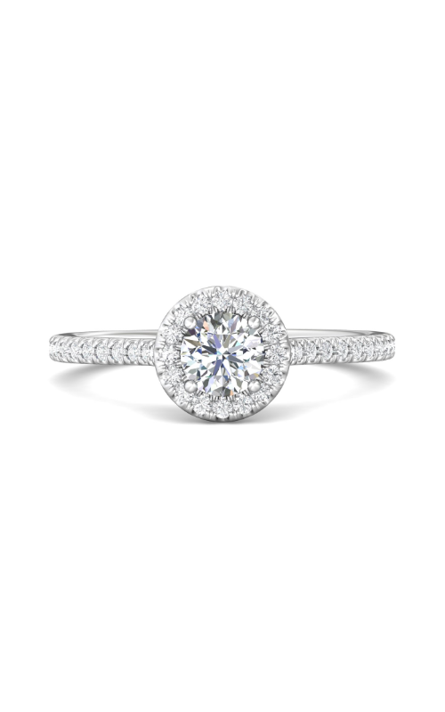 Martin Flyer Flyer Fit Micropave Halo Engagement Ring DERMH4XXSQ-F-5.0RD