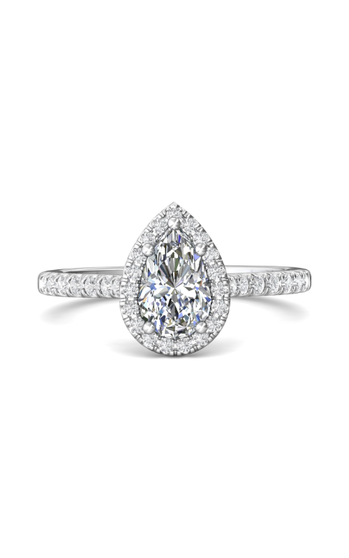 Martin Flyer Flyer Fit Micropave Halo Engagement Ring DERMH7PSRQ-F-7.5X5.0PS