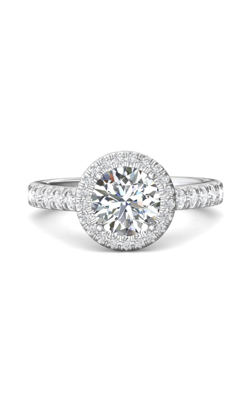 Martin Flyer Flyer Fit Micropave Halo Engagement Ring DERMH20RDQ-F-7.5RD