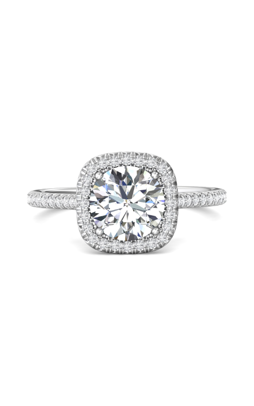 Martin Flyer Flyer Fit Micropave Halo Engagement Ring DERMH30CUQ-F-7.0RD